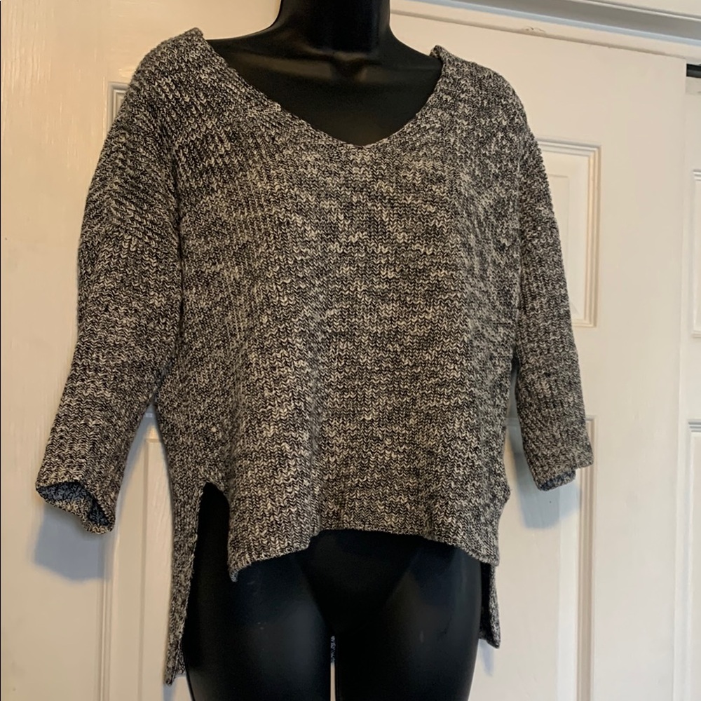 Express high low sweater with detailed back